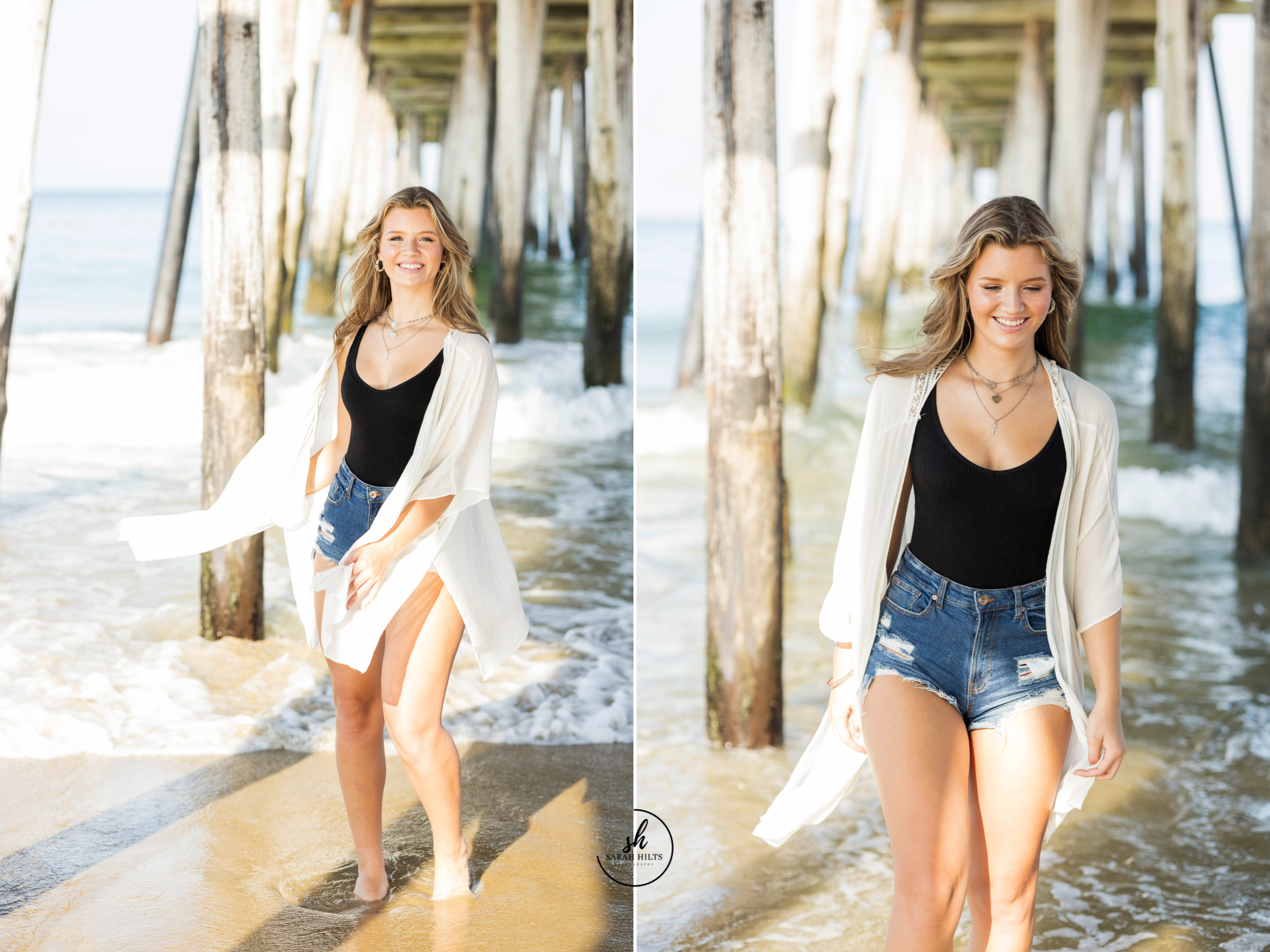 coquina beach, Sarah Hilts Photography, obx senior photographer , outer banks pics , senior pics on obx, Nags Head fishing pier , Nags Head , Nags Head Senior pics , girl senior poses , beach senior poses , nc senior photographer , eastern NC Senior photographer, ocean senior pics,