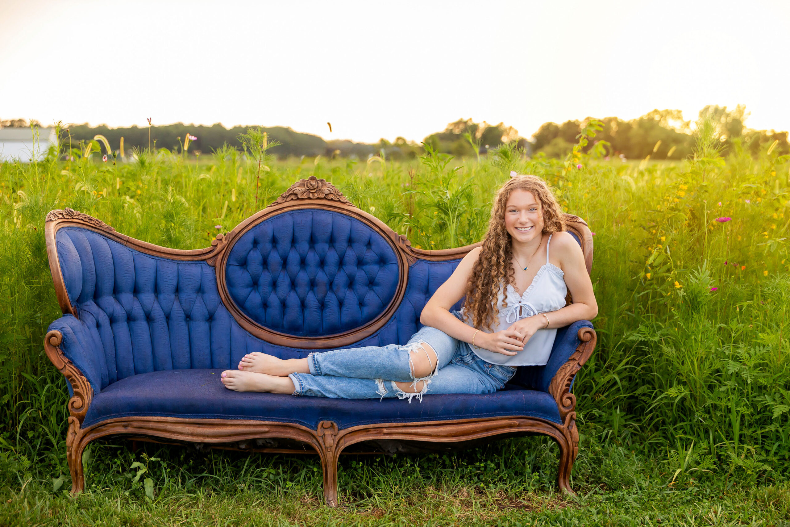 Golden Hour in the Wildflowers