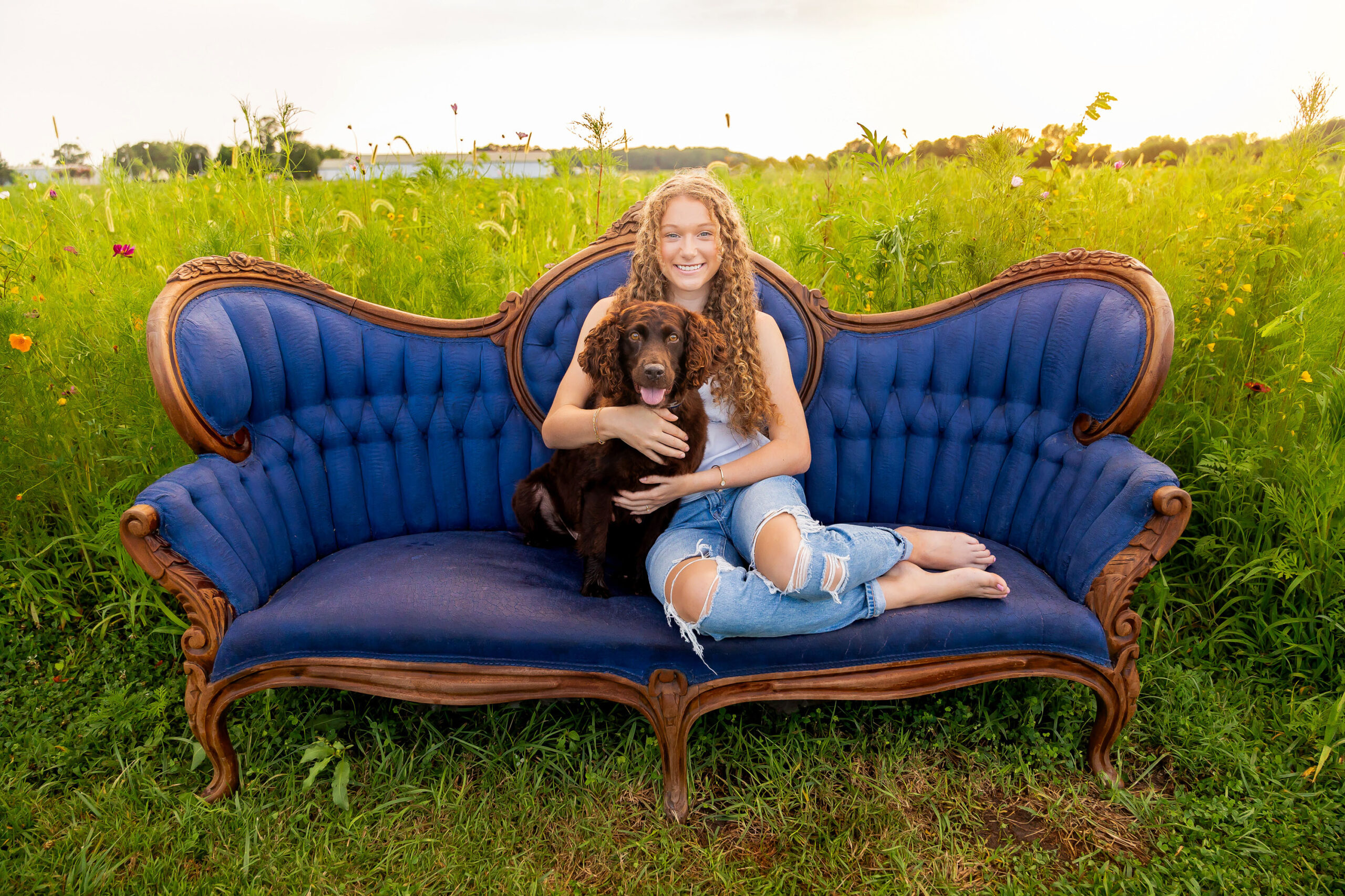 Golden Hour in the Wildflowers