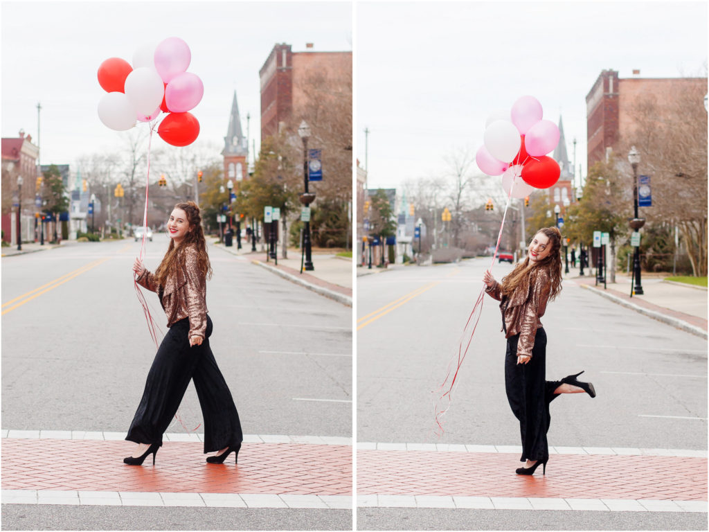 Valentine Styled Shoot Downtown Elizabeth City NC, North Carolina Senior Photographer Sarah Hilts 