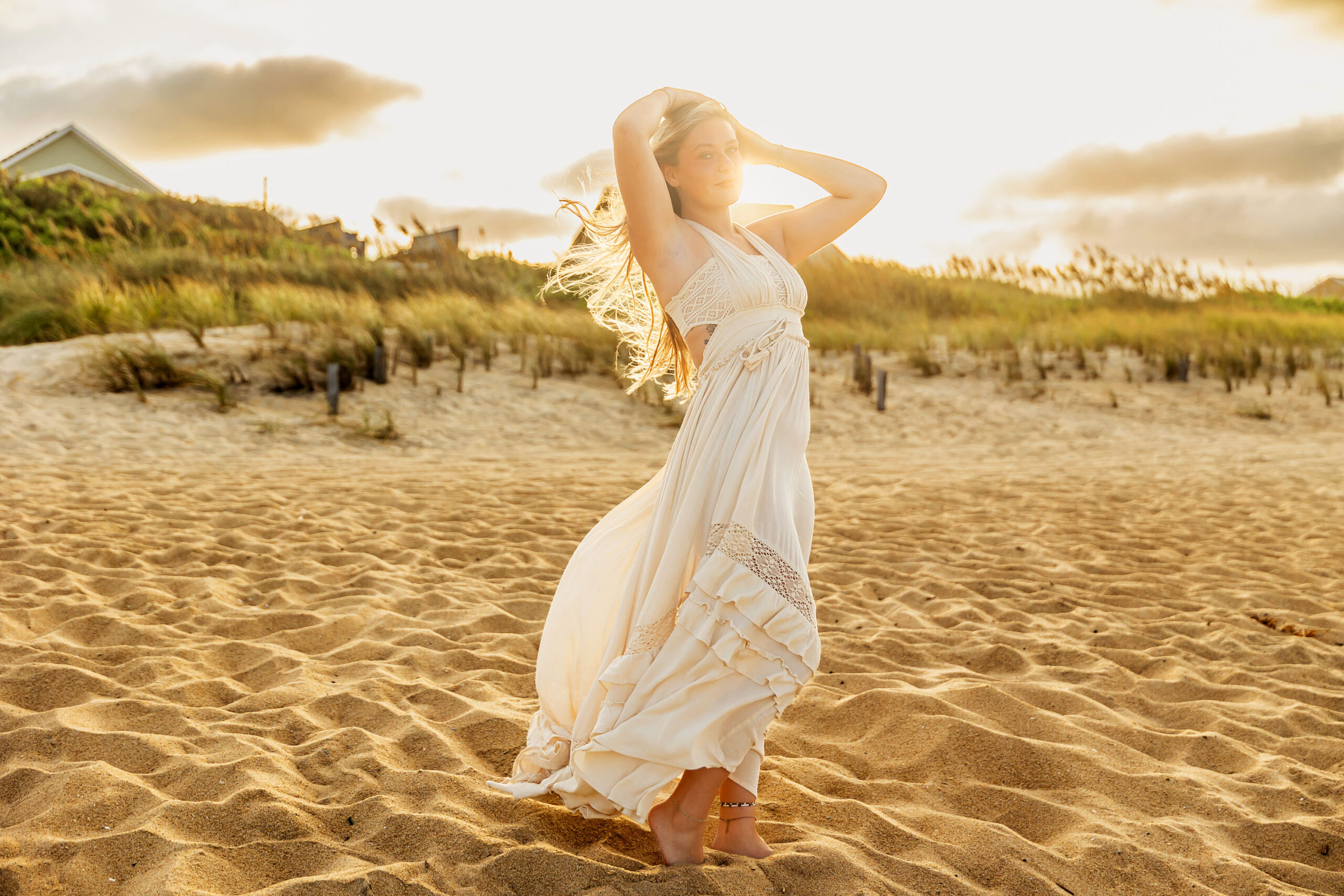 Destination senior portrait session in the Outer Banks