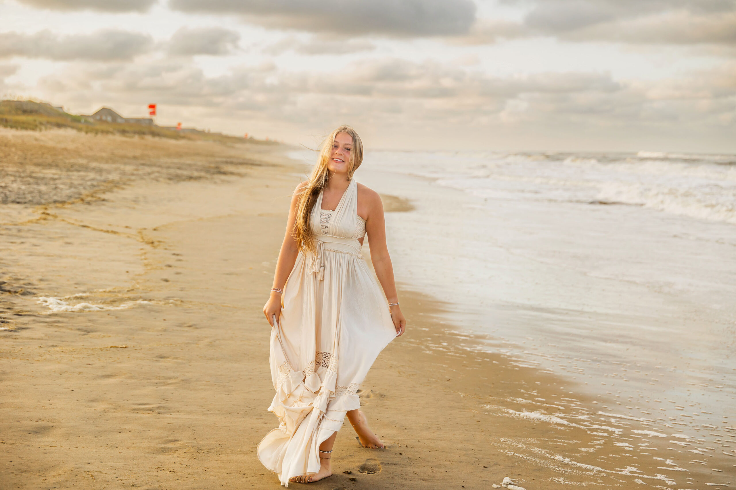 Destination senior portrait session in the Outer Banks