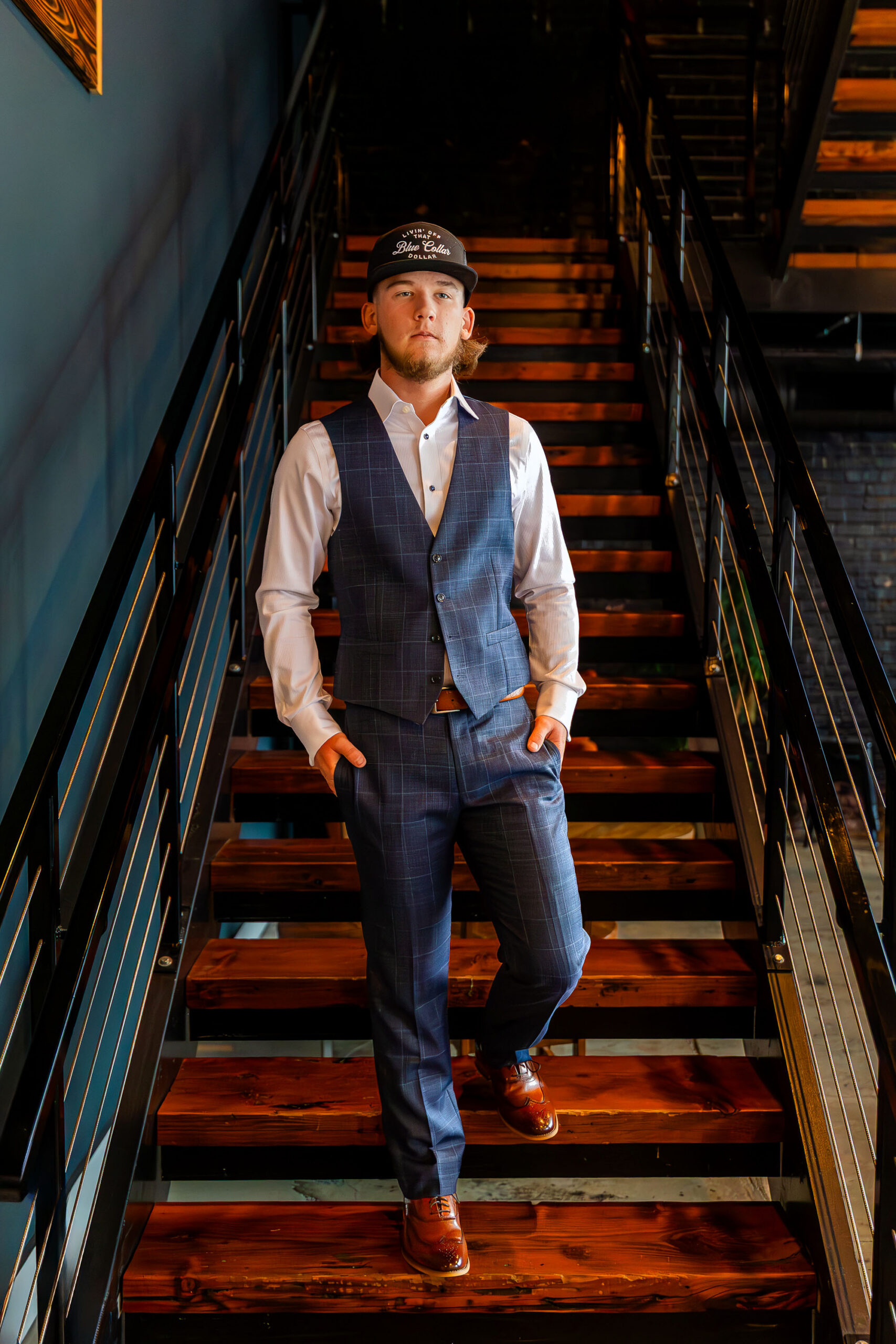 dressed up senior guy portraits Elizabeth City NC