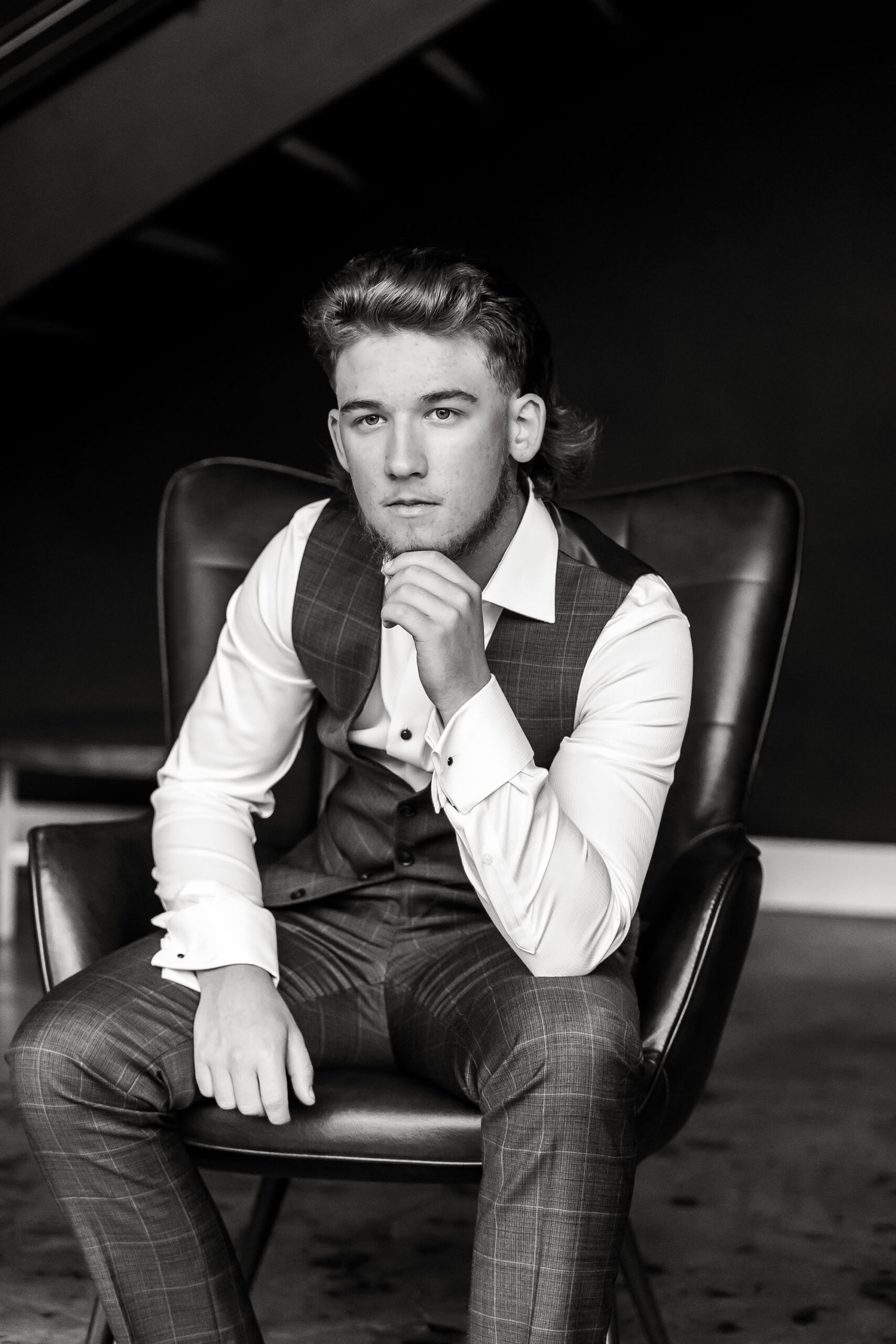 dressed up senior guy portraits Elizabeth City NC